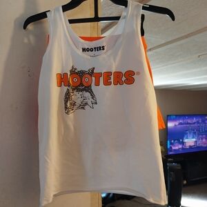 Hooters Tank Top & Hooters Orange Shorts Set
